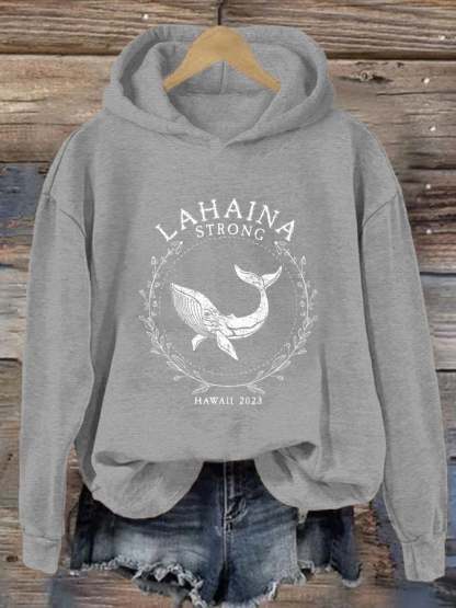 Women's Maui Humpback Whale Casual Hoodie