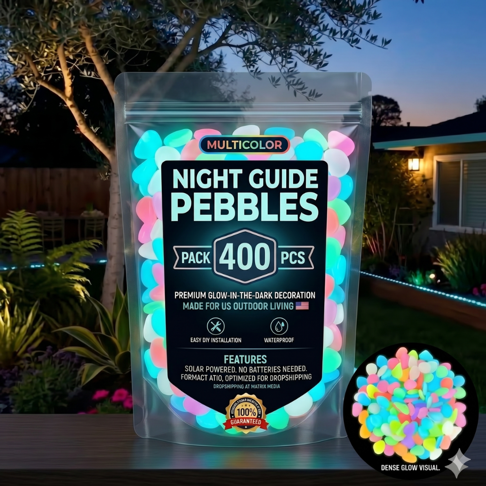 75% OFF💥🌈Colorful Glow-in-the-Dark Garden Stones