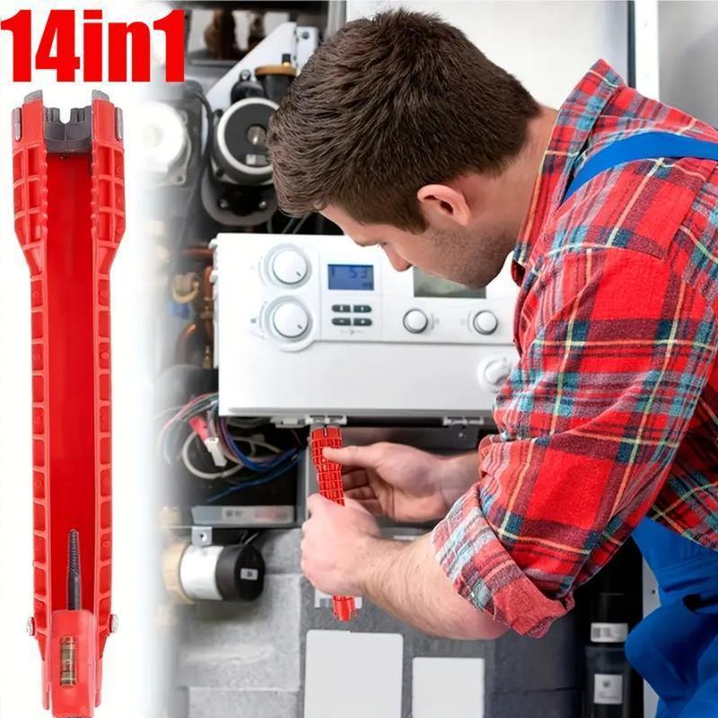 💥Exclusive Offer🔥Sink Faucet Installer Tool,14-in-1 Faucet Wrench