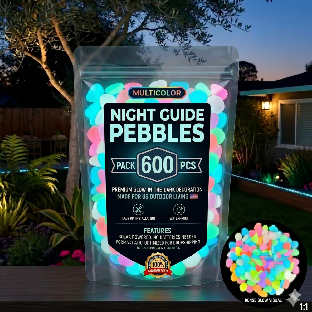 75% OFF💥🌈Colorful Glow-in-the-Dark Garden Stones