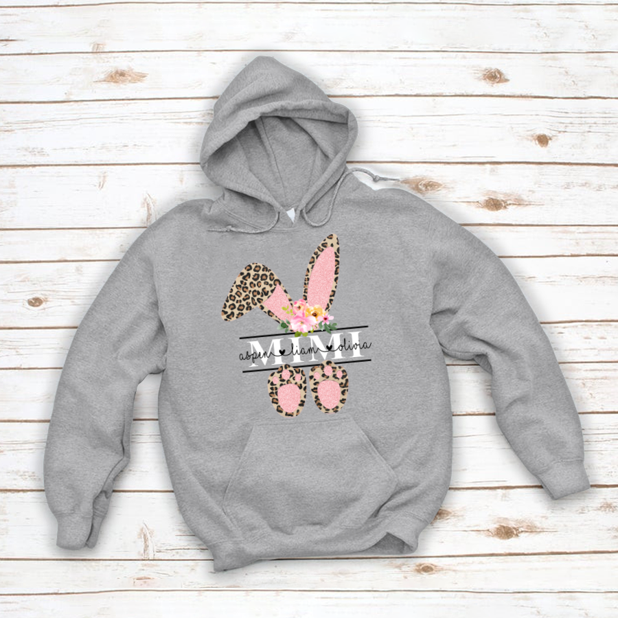Leopard Bunny Mimi And Kids CL01 Hoodie