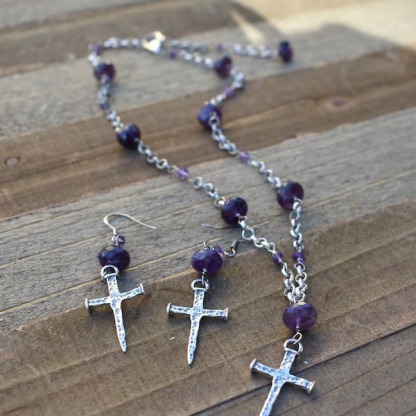 ️100% Handmade Silver Cross Pendant