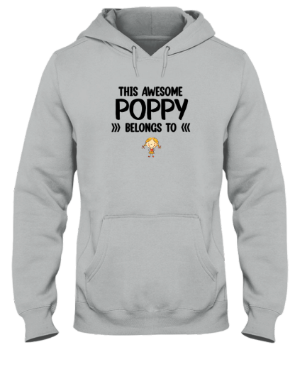This Awesome Poppy Belongs To, Custom Poppy And Kids, Grandpa Gift TH