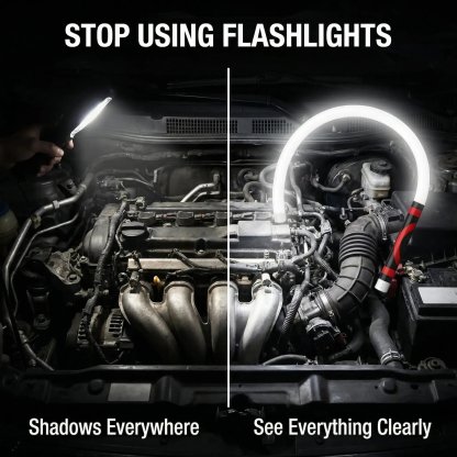 🌟 27" Flexible LED Work Light 🌟Bendable LED Flashlight Stick