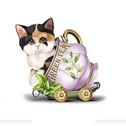 Kitten Teacup Train Figurine Collection
