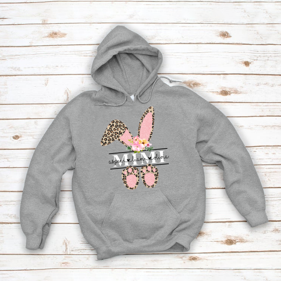 Leopard Bunny Mimi And Kids CL01 Hoodie