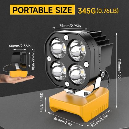 🔥Turn Night Work Into Daylight — Without Buying New Batteries