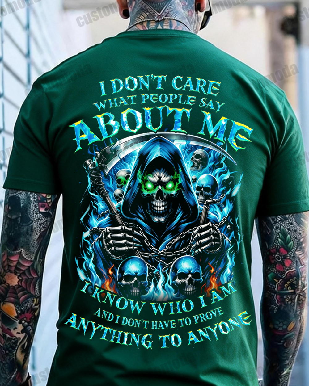 I Don't Care What People Say About Me Custom Year T-shirt