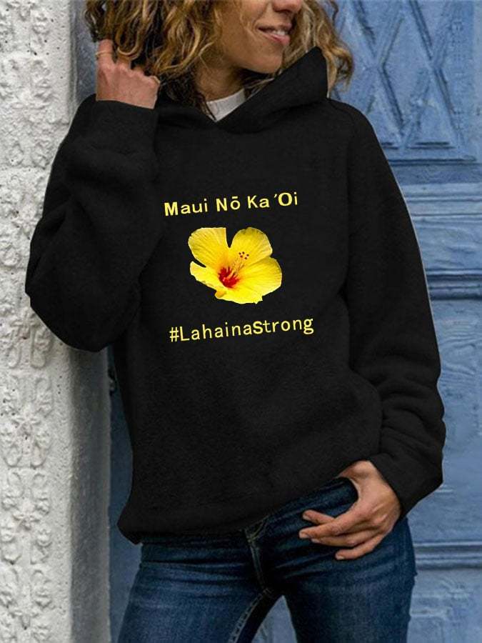 Women's lahaina strong hooded sweatshirt