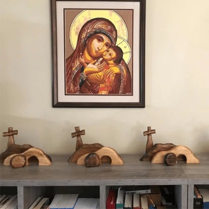️100% Handmade Empty Tomb Easter Scene And Cross