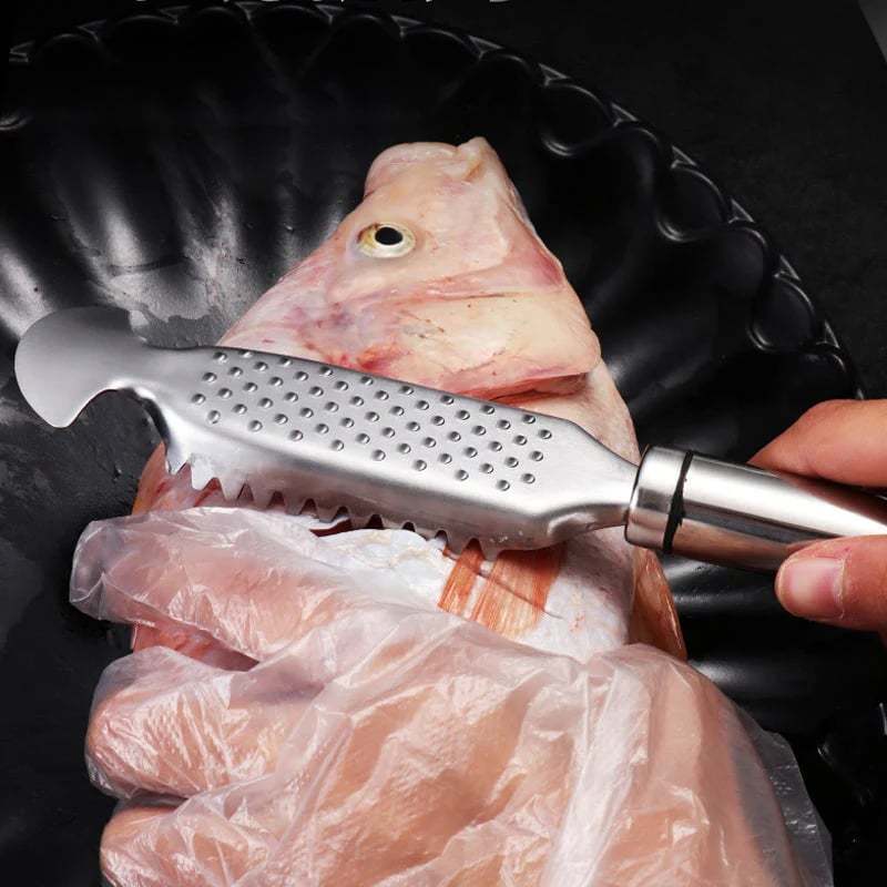 🐟2-in-1 Stainless Steel Fish Scaler + Ginger Grater