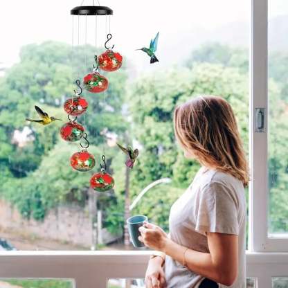 🎉Last Day 49% OFF🎉Charming Wind Chimes Hummingbird feeders