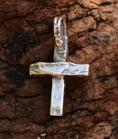 ️100% Handmade Silver Cross Healing Heart