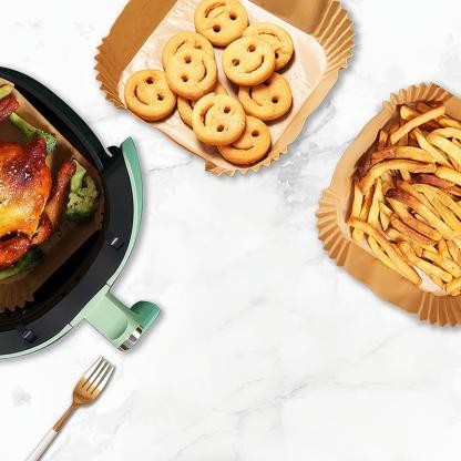 100Pcs Parchment Paper Air Fryer Paper Liners