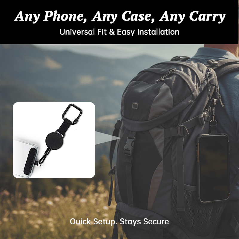 Outdoor Anti-Theft Retractable Phone Lanyard