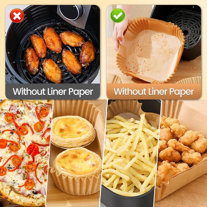 100Pcs Parchment Paper Air Fryer Paper Liners