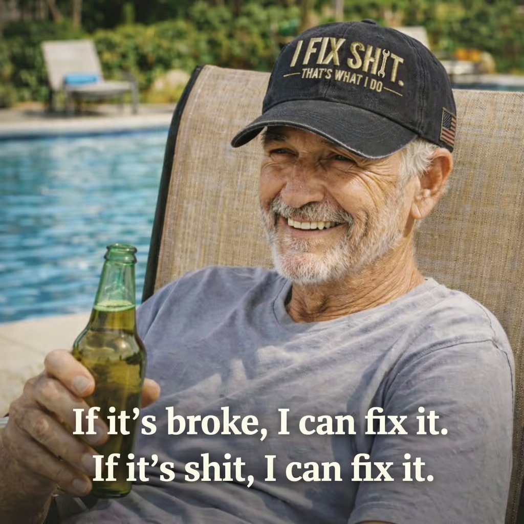 🔥LAST DAY 49% OFF🧢 Vintage Distressed “I Fix Sh*t” Cap