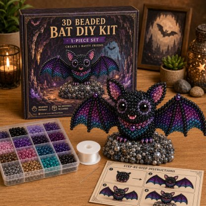🧵✨ Tiny 3D Beaded Animal DIY Kit