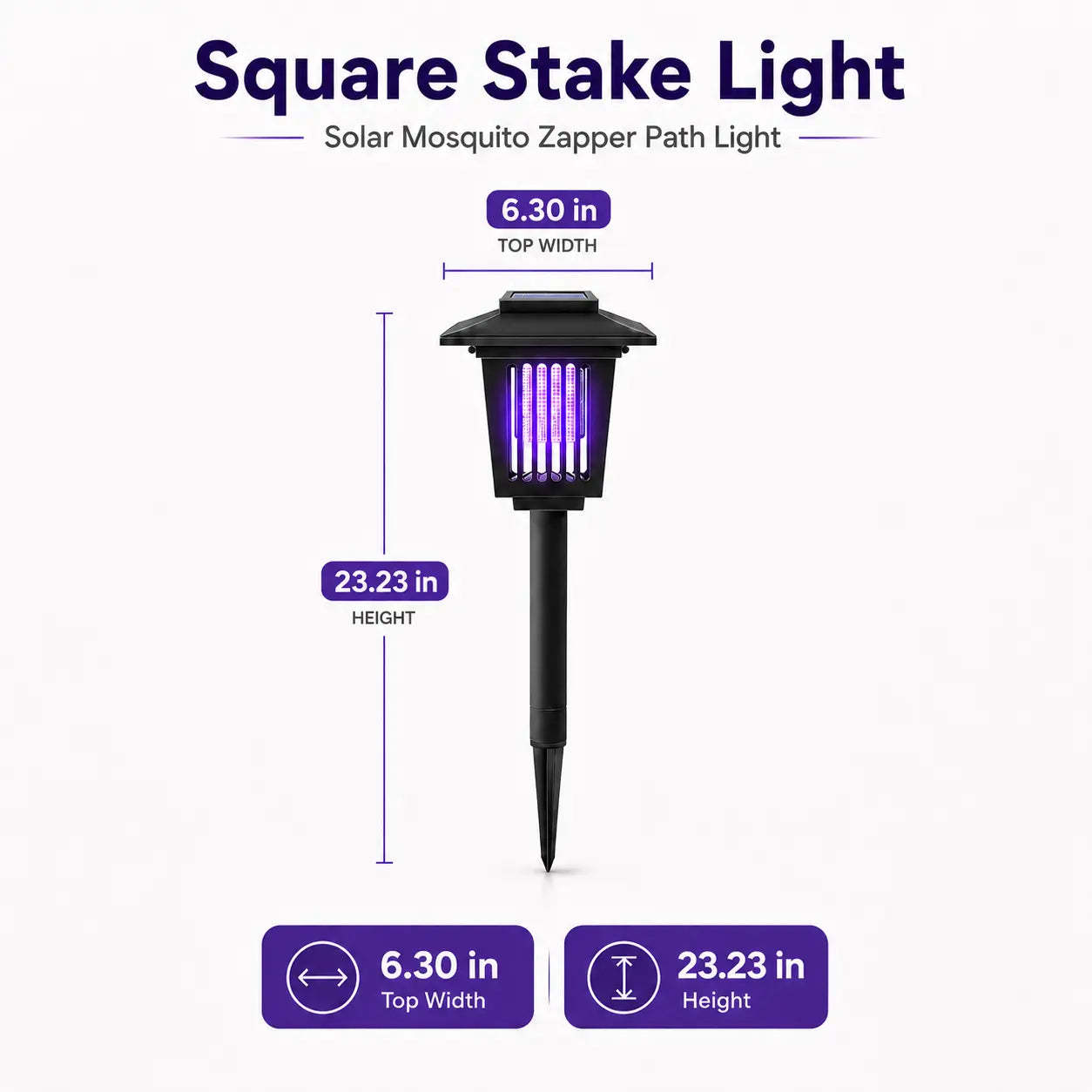 🔥Limited Time 49% Off✨Solar Mosquito Zapper Light – Outdoor Garden Stake Lamp