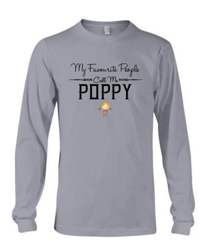 My Favourite People Call Me Poppy, Custom Poppy And Kids, Grandpa Gift TH