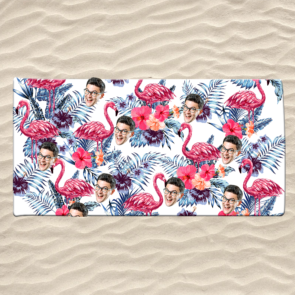 Personalized Sea Summer Beach Towels, Custom Photo Gifts, Summer Towels