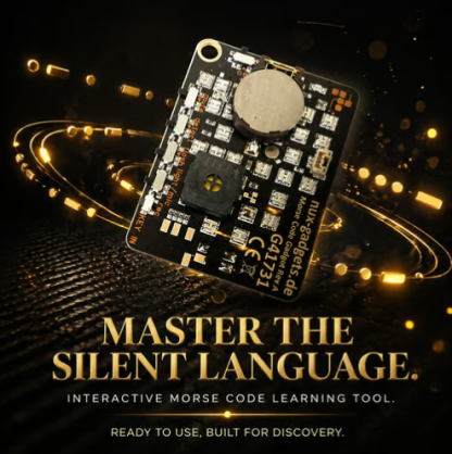 📟 Morse Code Trainer Card Pro (LED Edition)