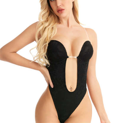 Backless Plunge Shapewear Strapless Bodysuit Shaper For No Back Dress