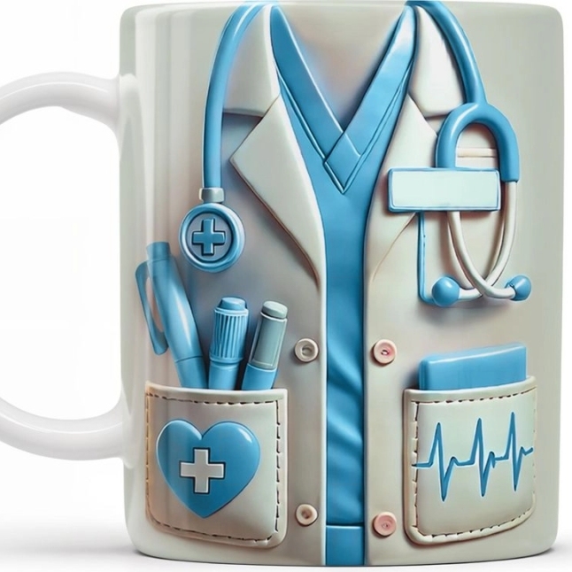 Medical Appreciation Design With Stethoscope - Personalized Coffee Mug - Gift For Medical Professionals