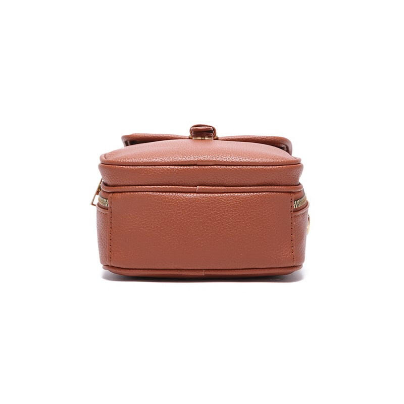 🔥LAST DAY 49% OFF- Crossbody Leather Bag - Brown / 20.5 x 15 x 6.5 cm