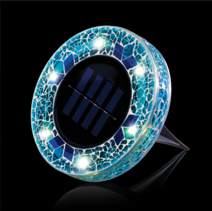 ✨ EDITORS' PICK: 50% OFF丨🌙 Solar Mosaic Disk Garden Lights