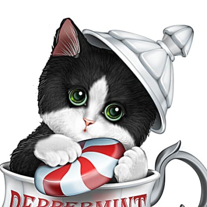 Kitten Teacup Train Figurine Collection