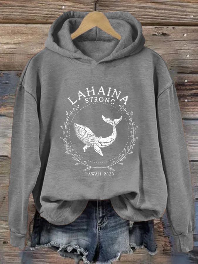 Women's Maui Humpback Whale Casual Hoodie