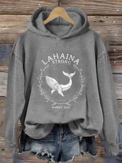 Women's Maui Humpback Whale Casual Hoodie