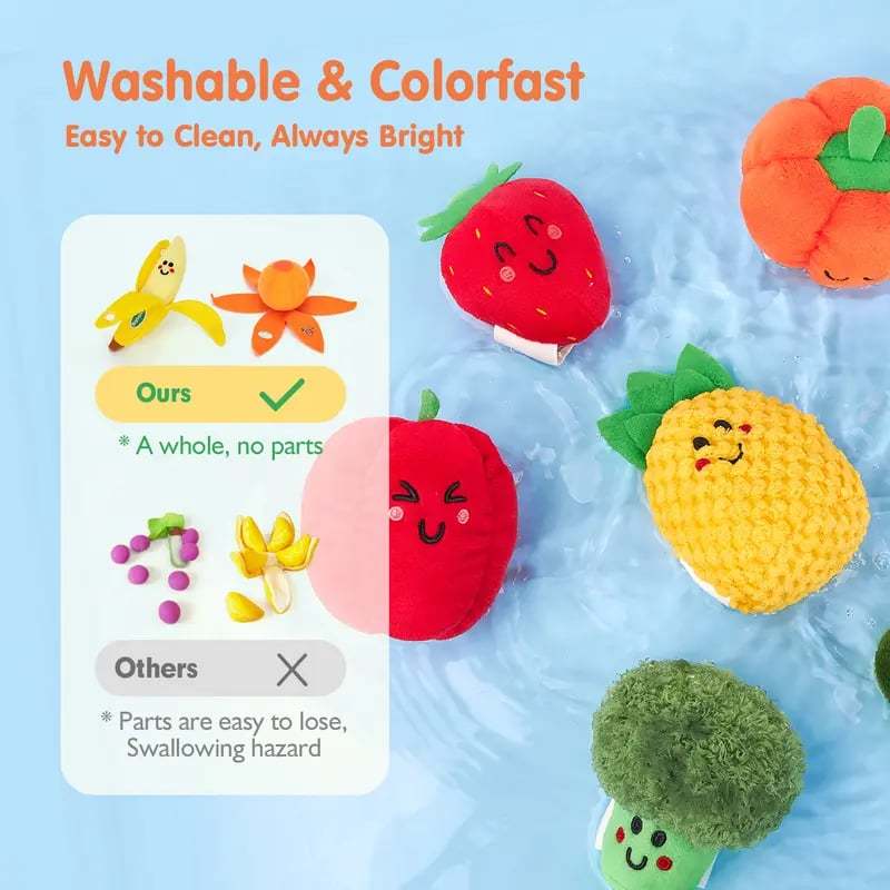 🥕 ✨ 16Pcs My First Fruit Vegetable Color Sorting Play Food