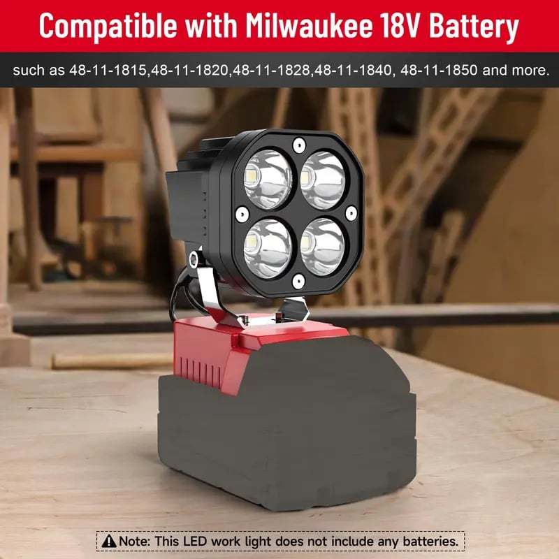🔥Turn Night Work Into Daylight — Without Buying New Batteries