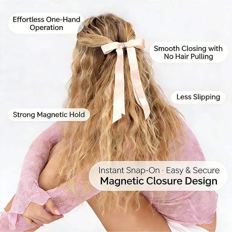 Magnetic Bow Hair Clips