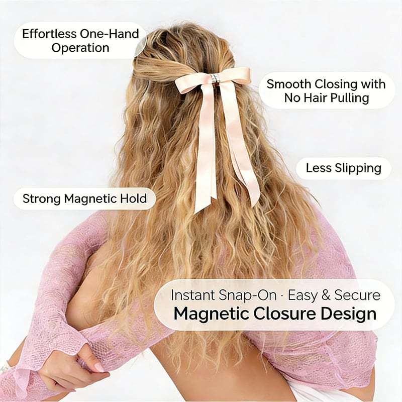 Magnetic Bow Hair Clips