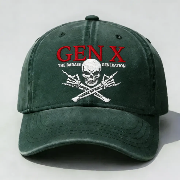 Gen X The Badass Generation Embroidery Cap
