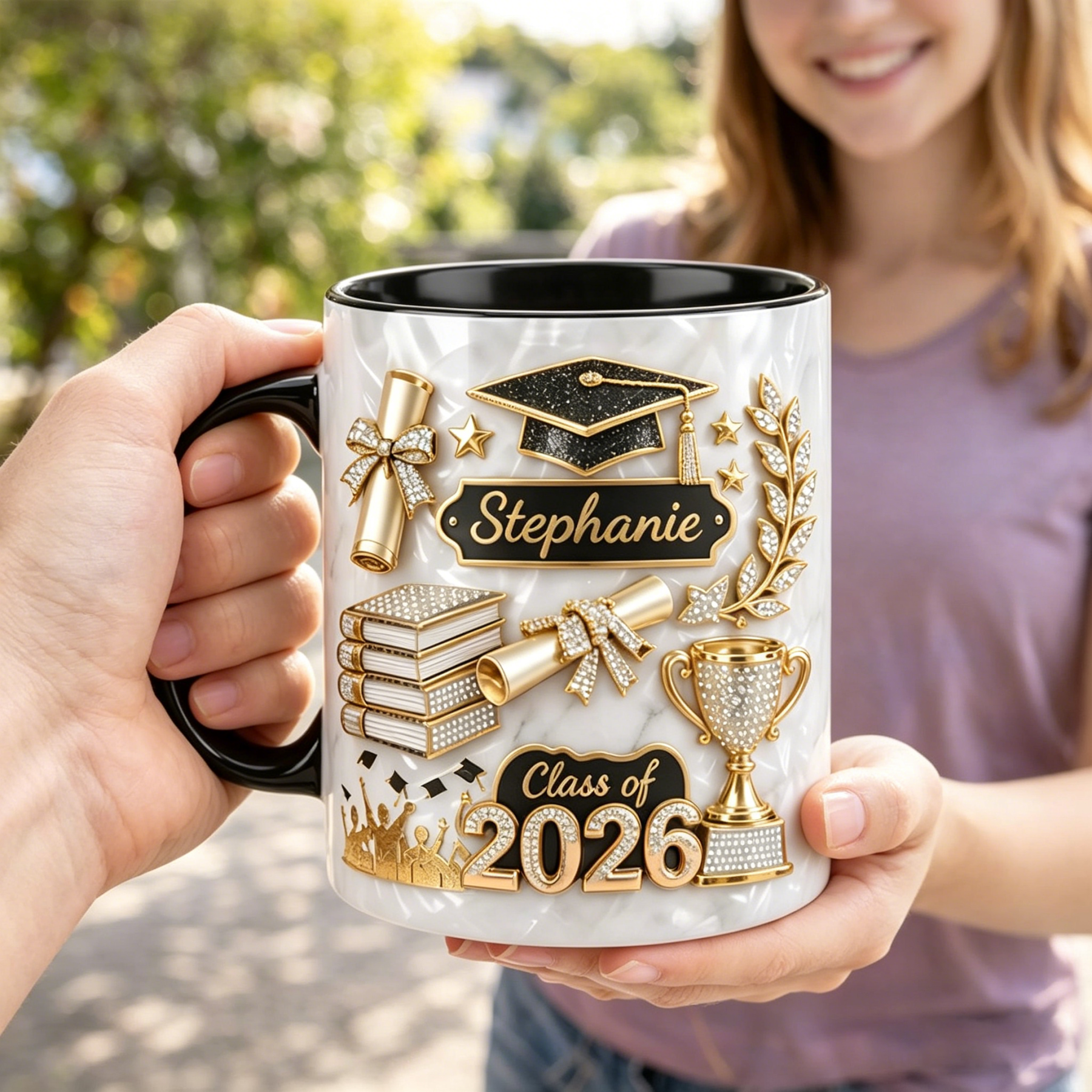 Personalized Graduation Gift 3D Effect Coffee Mug