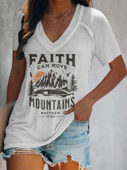 Women's Casual Print Short Sleeve T-Shirt