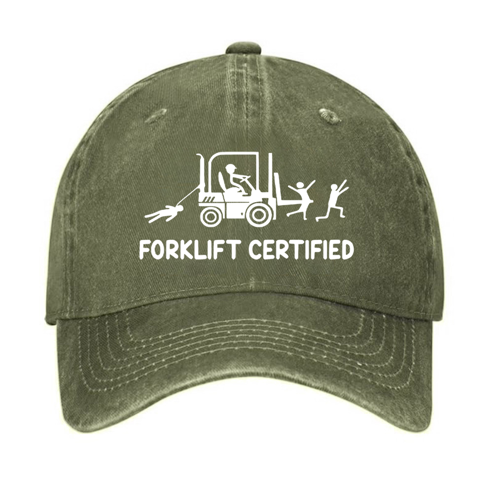 Forklift Certified Funny Warehouse Worker Hat