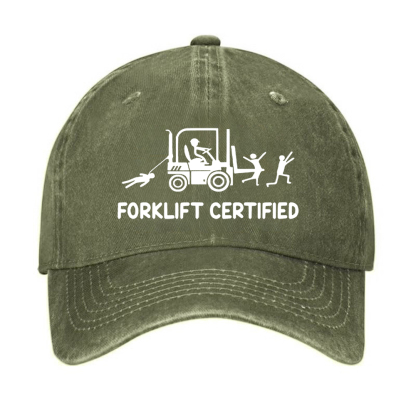 Forklift Certified Funny Warehouse Worker Hat