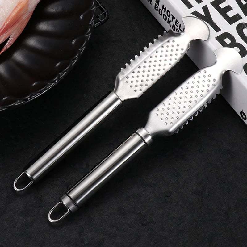 🐟2-in-1 Stainless Steel Fish Scaler + Ginger Grater