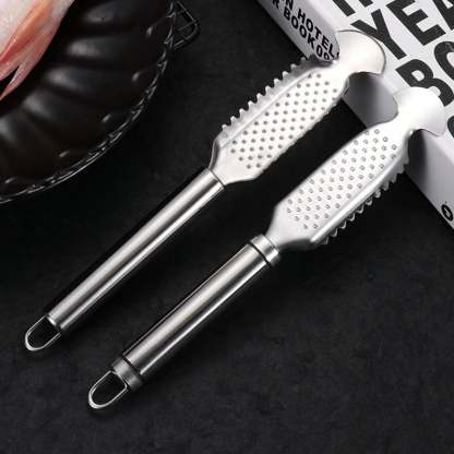 🐟2-in-1 Stainless Steel Fish Scaler + Ginger Grater