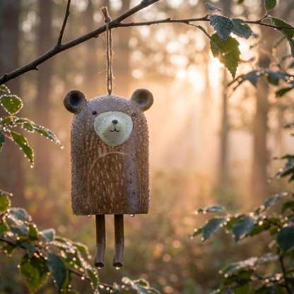 Handmade Whimsical Animal Wind Chime Ornaments