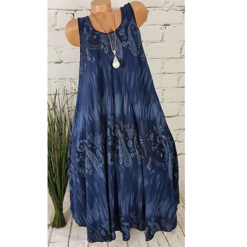 Sleeveless Cotton Casual Summer Dresses for Women