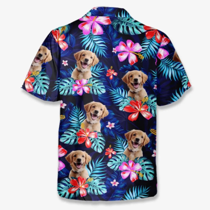 Custom Photo It's Summer & Time For Wandering - Dog & Cat Personalized Custom Unisex Tropical Hawaiian Aloha Shirt