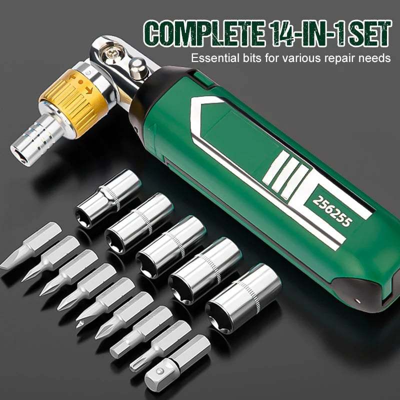 14-in-1 Adjustable Ratchet Screwdriver