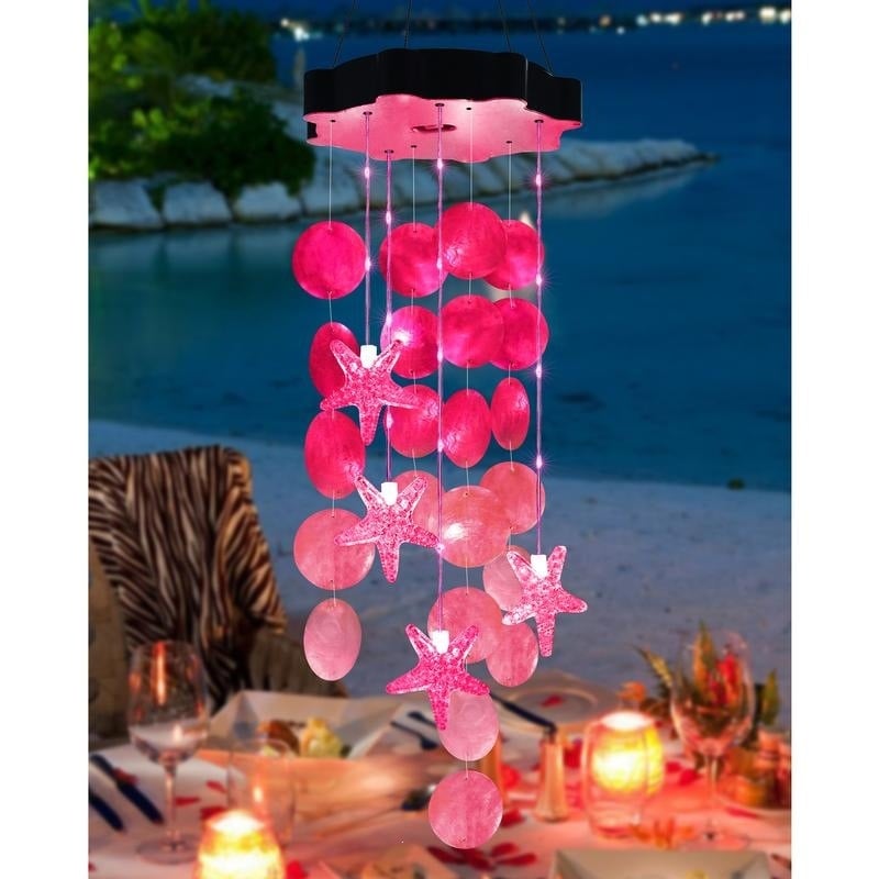 🎁Last Day 49% OFF - 🌈 ✨ Solar-Powered Seashell Wind Chime Light