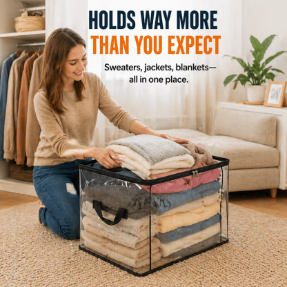 🎁 Last Day Sale 49% OFF📦Large Heavy-Duty Thick Plastic Clear Storage Bag for Clothes, Moving & Storage📦
